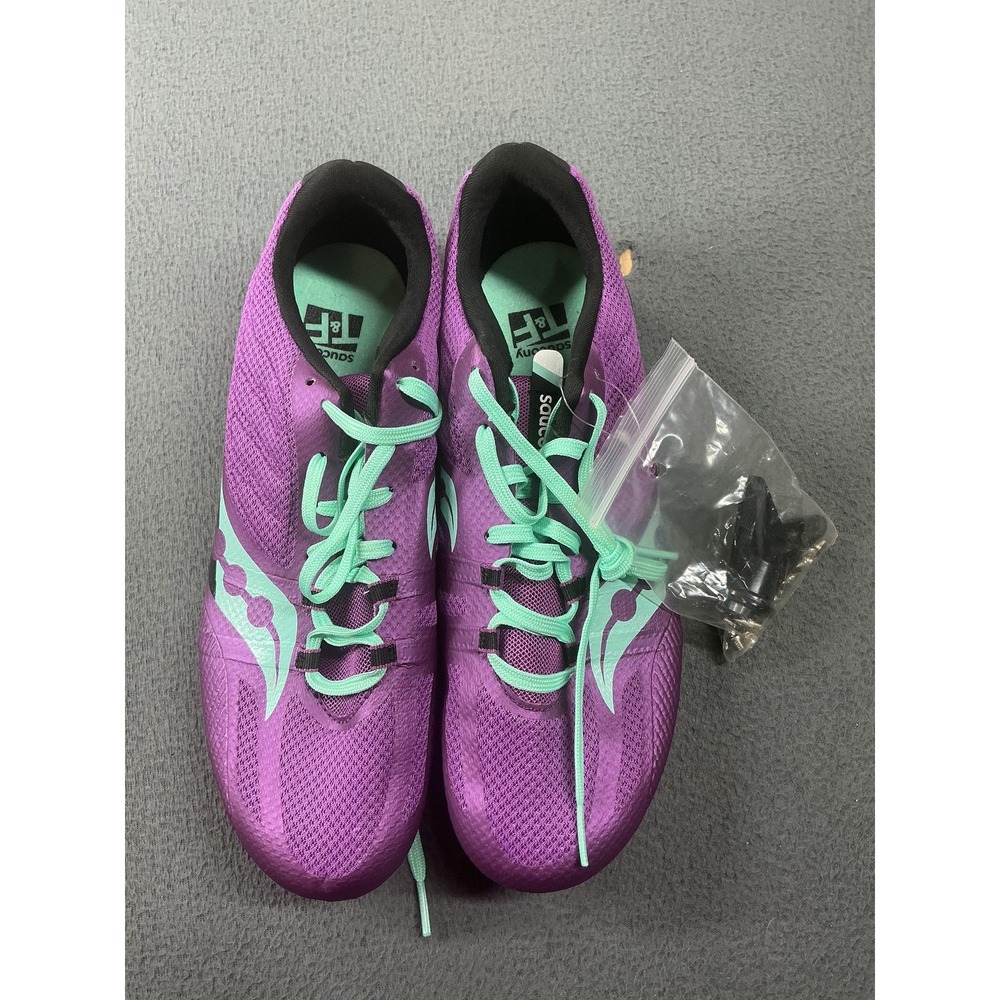 Saucony Vendetta Shoes Womens Size 10.5 Purple Track Spikes S19073-2 Sneakers